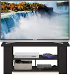 Furinno Jaya TV Stand, Entertainment Center, TV Console for TV up to 55 Inch, for Living Room, Bedroom, Espresso