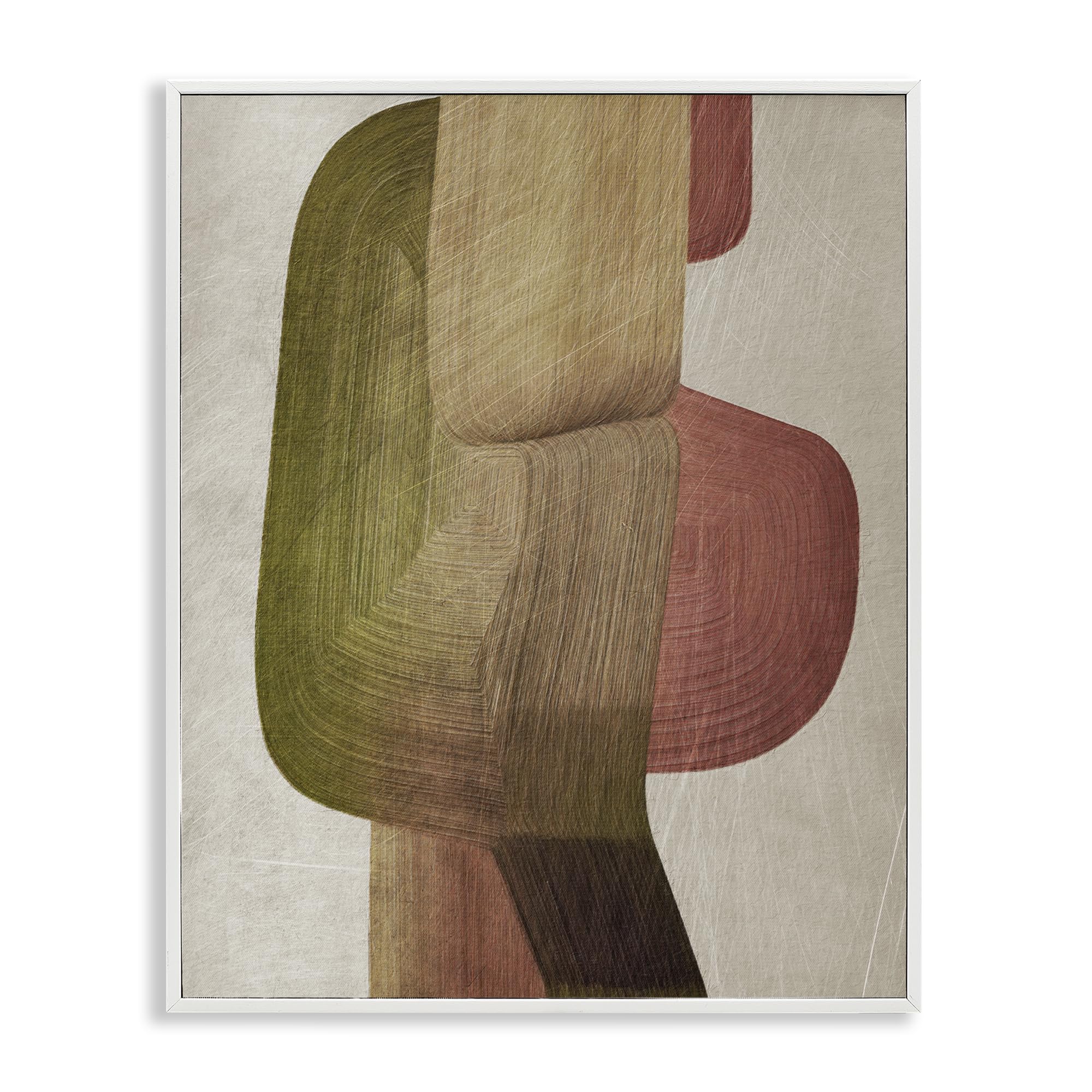 Art Giclée 1 Pinceau Stupell déco murale minimaliste cadre blanc