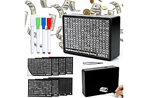 Wooden Money Saving Box with Counter for 10k Savings Challenge