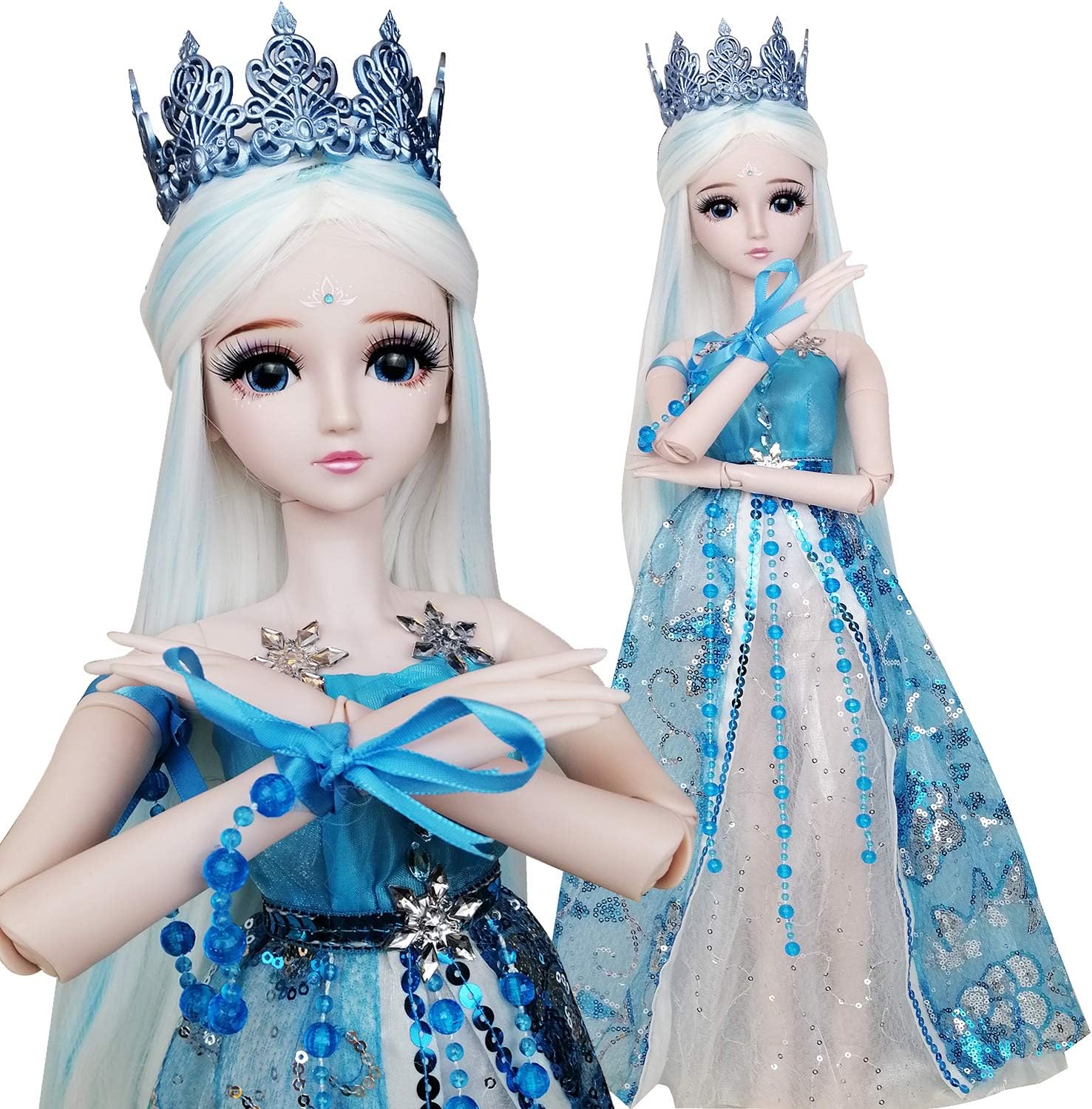 Ice Princess 1/3 BJD Doll 60cm 24inch 19 Ball Jointed Dolls SD Toy