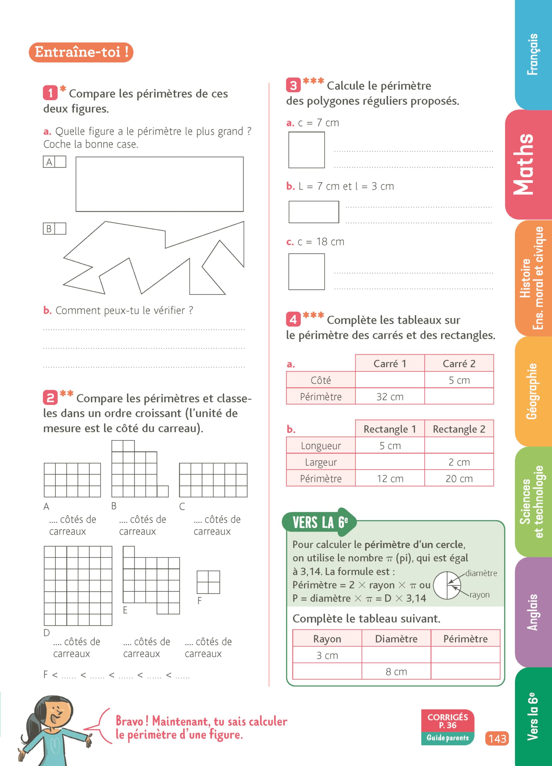 Je comprends tout CM2 - Tout en un : cours & exercices, corrigés + ardoise effaçable, préparation entrée en 6e (10-11 ans) - Programme officiel