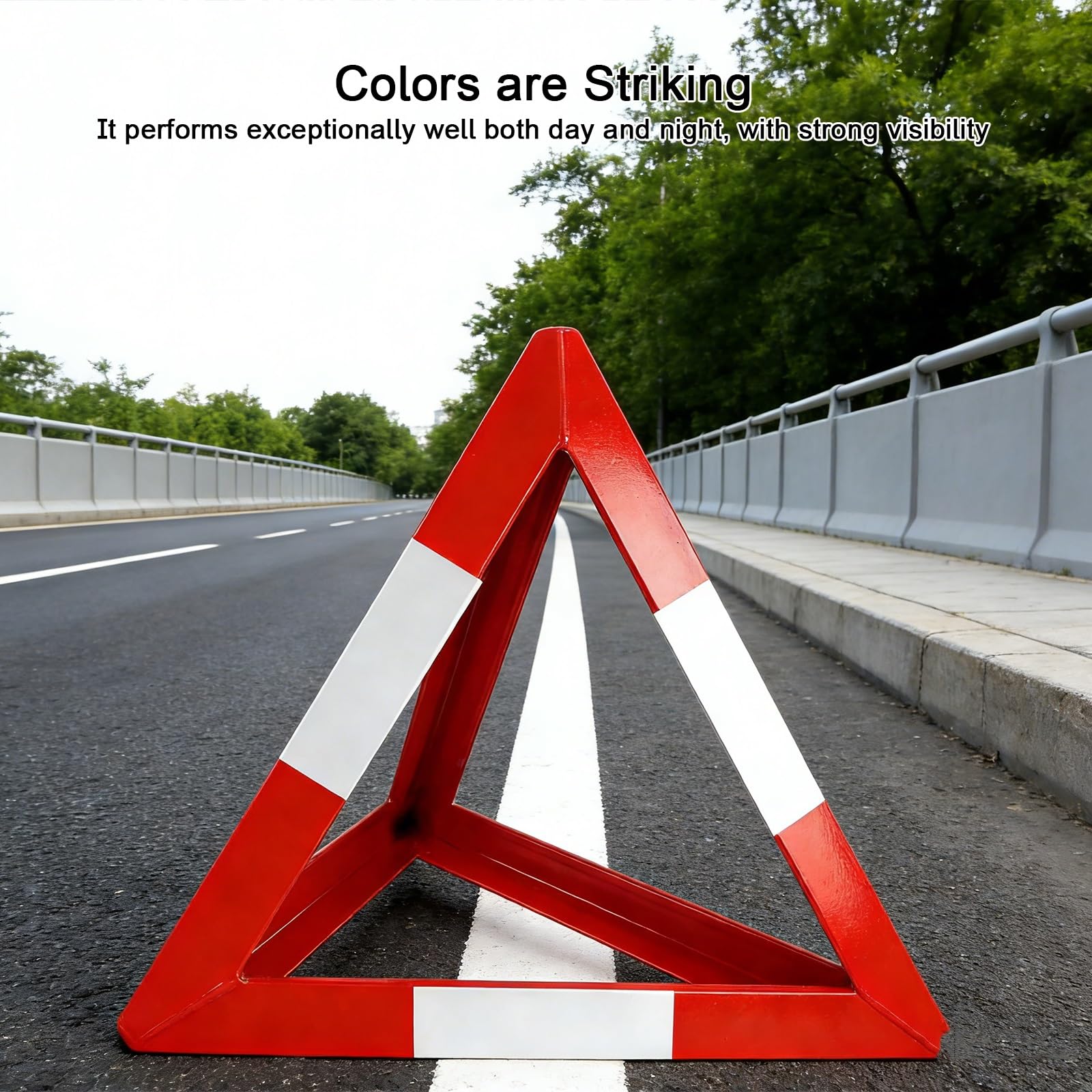 Conos Señalizacion, Conos de Advertencia Metálica, Estructura Robusta, Proceso de Soldadura Completa, para Carreteras, Situaciones de Emergencia