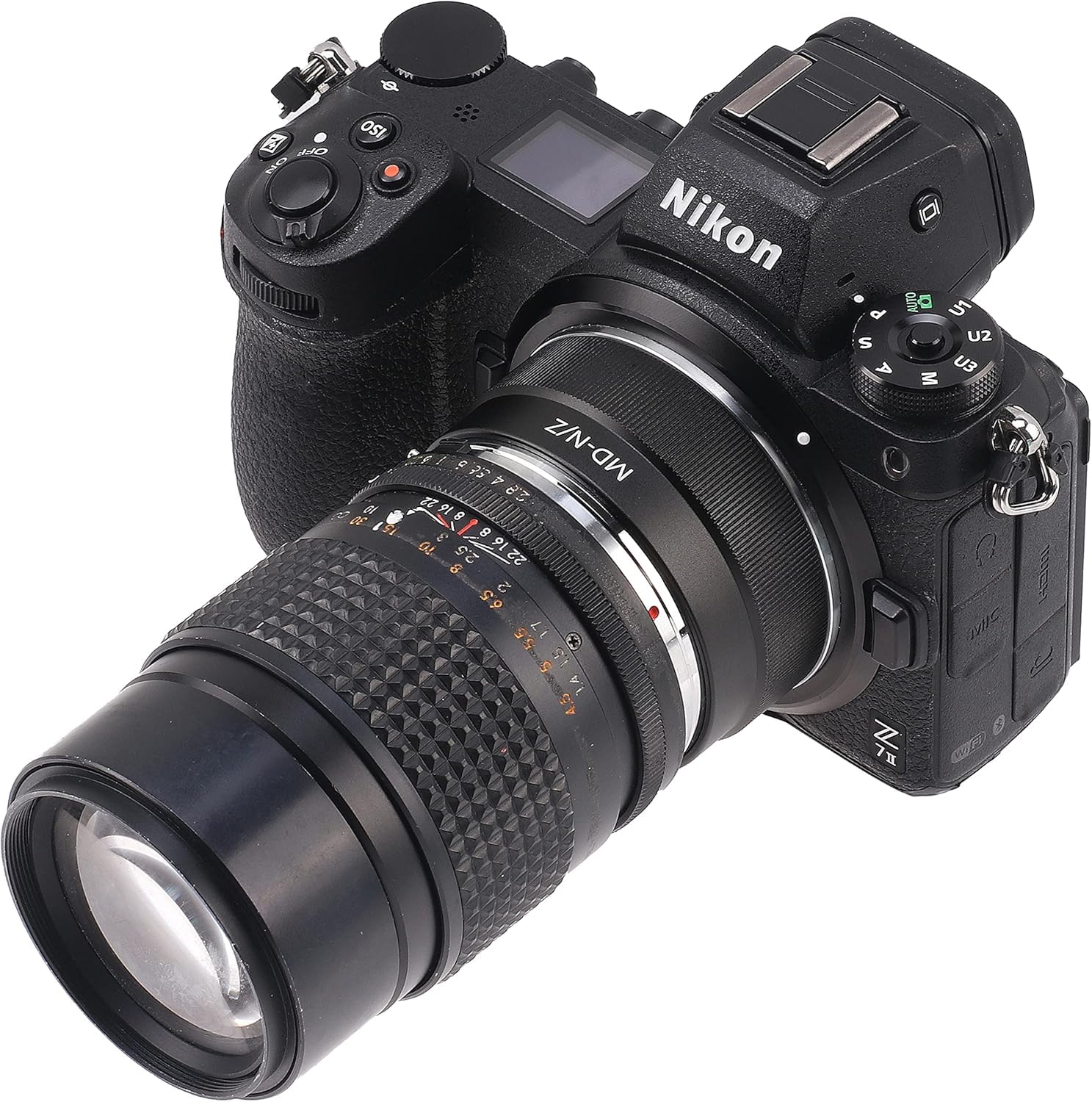 Hersmay MD-Nikn Z - Adattatore per obiettivo Minolta MD Mount Obiettivo per Nikon Z Mount Z8 Zf Zfc Z5 Z6 Z7 II Z6II Z7II Z9 Z50 Z30