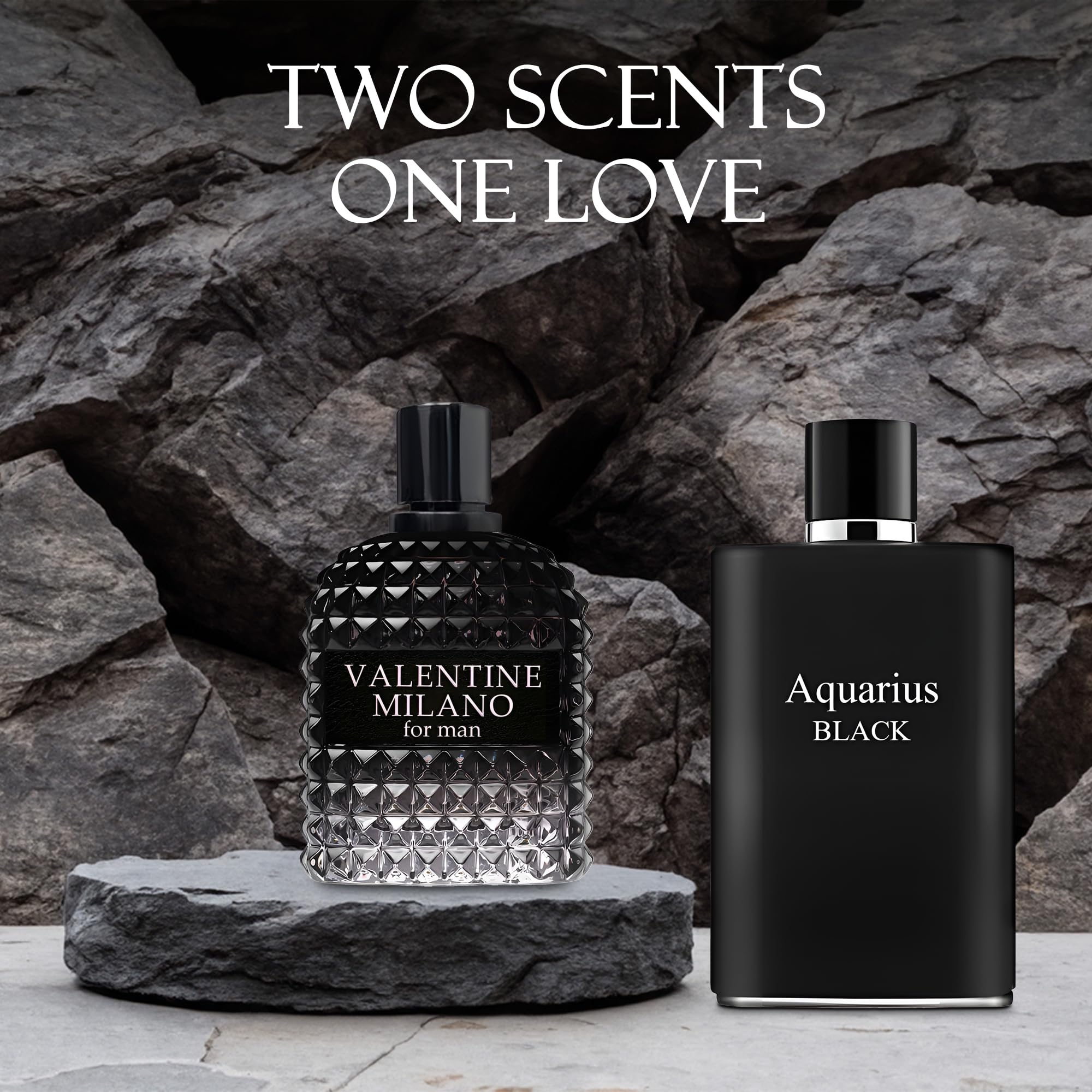 Amazon.com : AFLUXE 2PCS Valentine Milano/Aquari Black Eau De