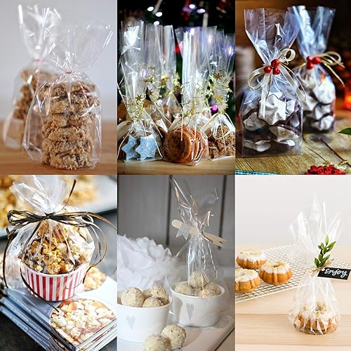 Miniatura 2 de AnapoliZ Rollo de celofán transparente 100 pies de largo x 16 pulgadas de ancho 2.3 mil de grosor transparente Regalos, cestas, artes