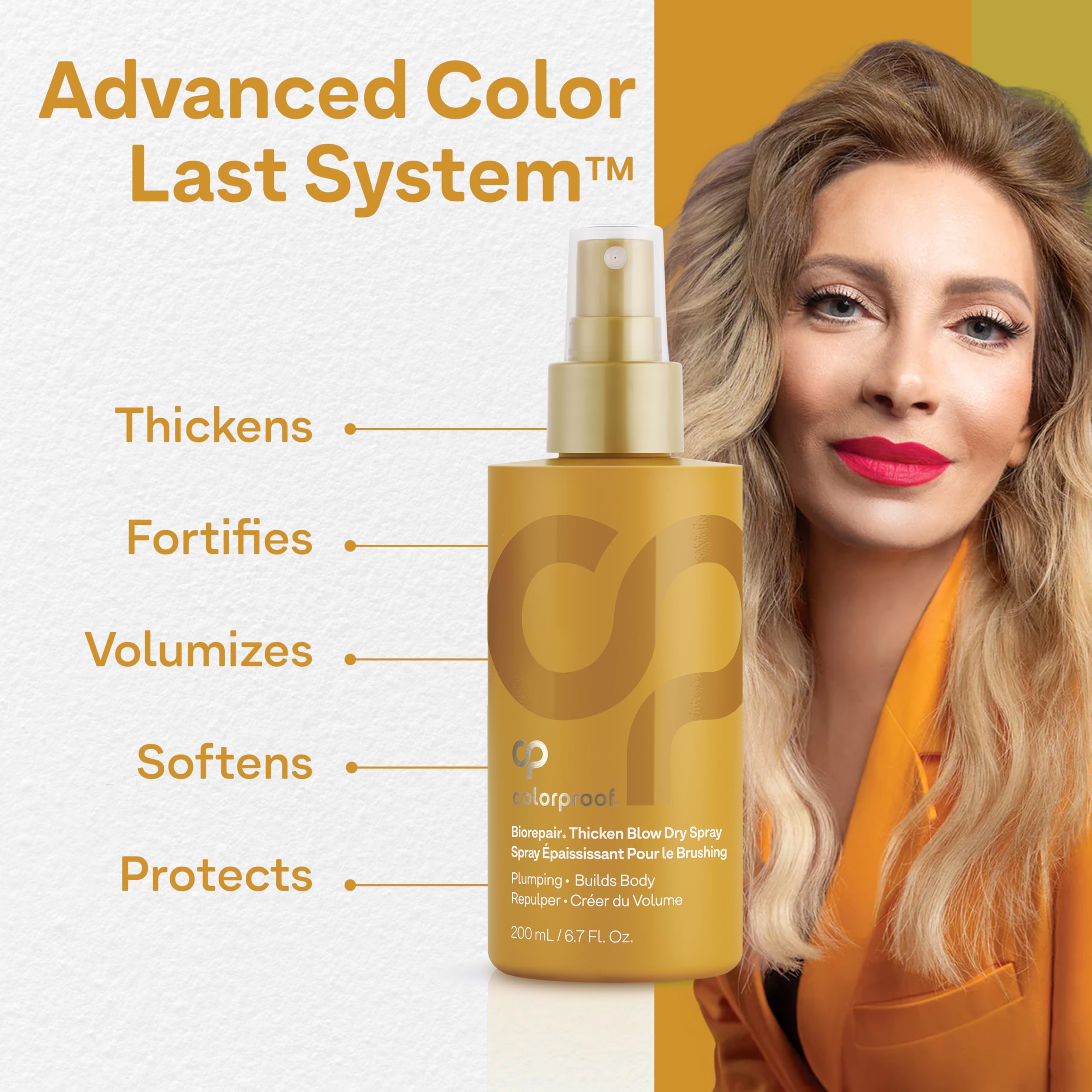 ColorProof Biorepair Thicken Blow-Dry Spray for Fine Hair