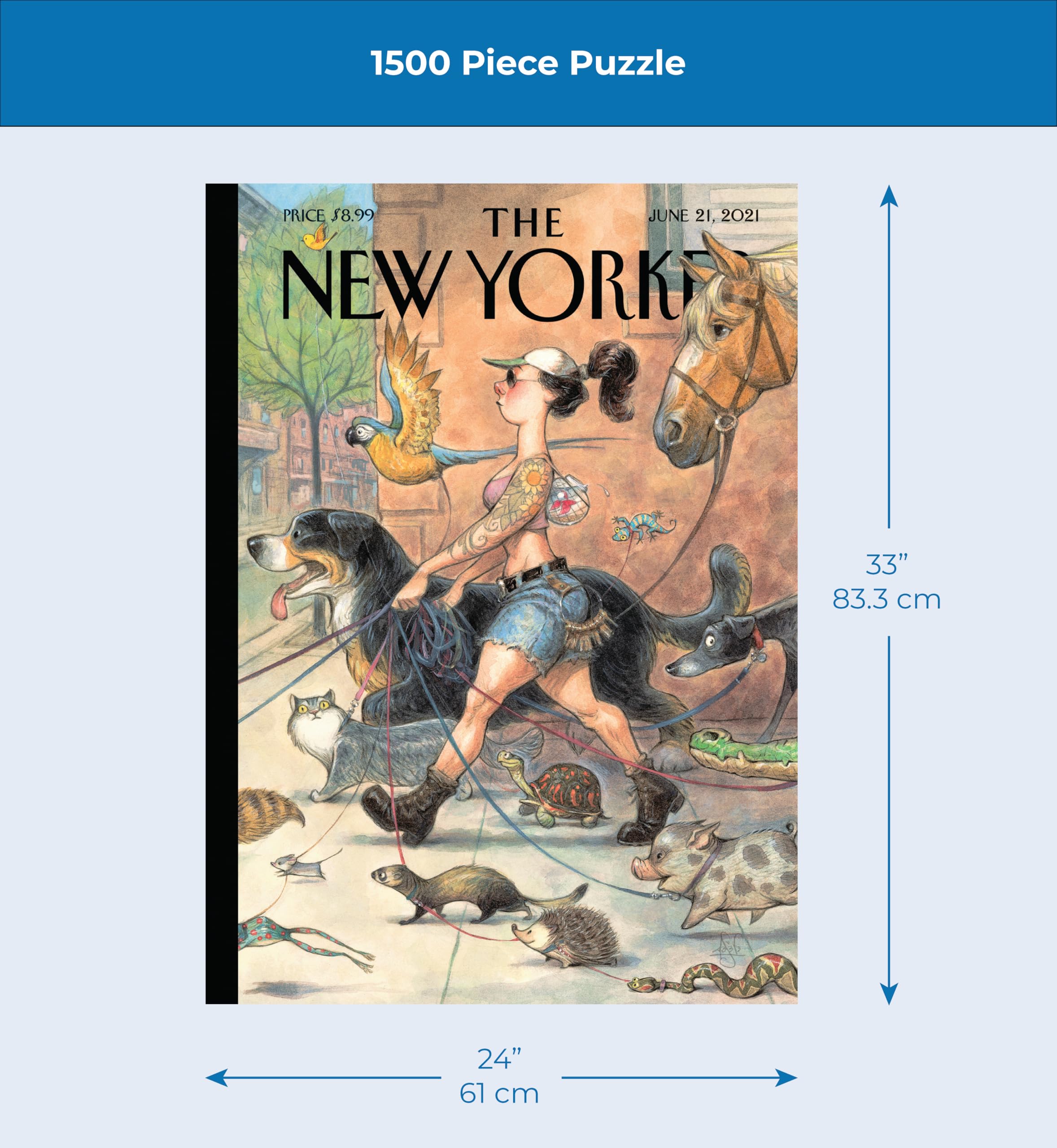 ☆【未使用】New Yorker パズル 1500 Piece 動物達☆ Amazon.com: New