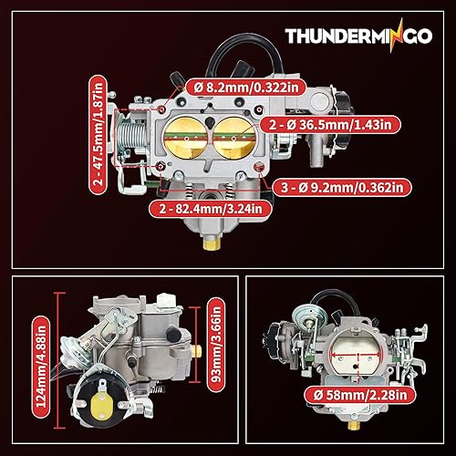 Miniatura 6 de Carburador de 2 barriles para Jeep BBD 6 CYL 4.2L 258CU motores AMC Carb para Jeep CJ7 CJ5 J10 Wrangler Cherokee Scrambler 1983-1988 con