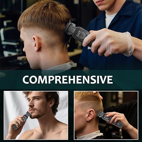 Miniatura 6 de Men's Beard Trimmer - All-in-One Trimmer with Precision Dial - Premium Facial Hair Groomer - USB Recharge Dock, Cordless Waterproof WetDry Clipper