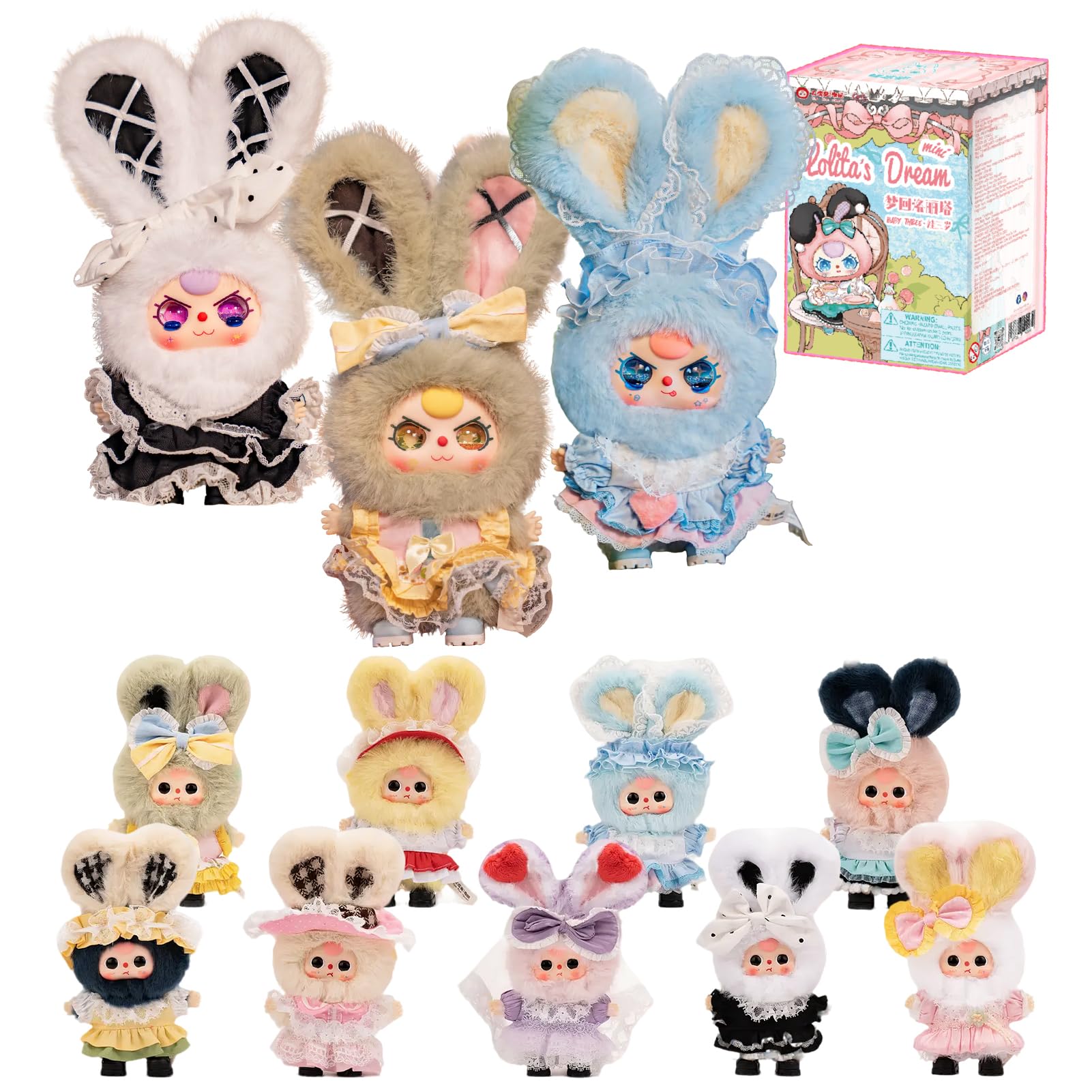 TOP TOY x Baby Three Lolita Dream Blind Box Plush Pendant Collector