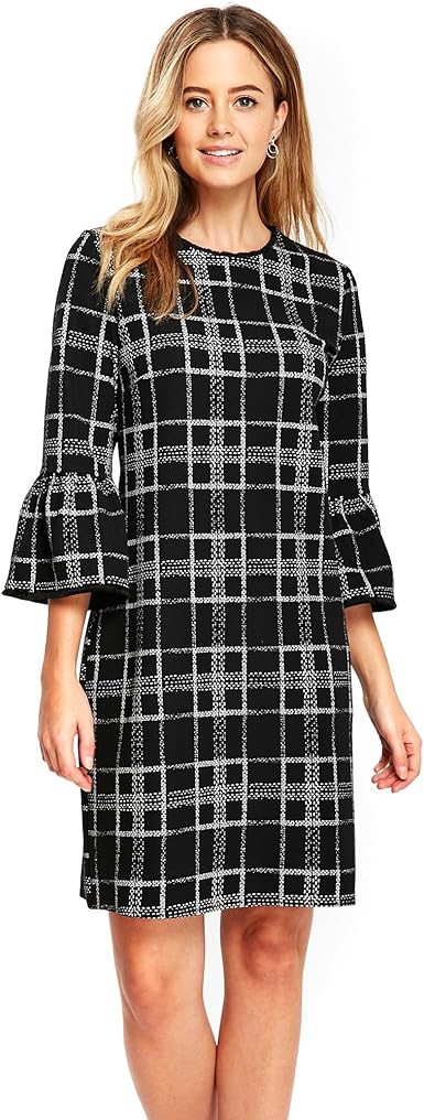 wallis flute sleeve dress