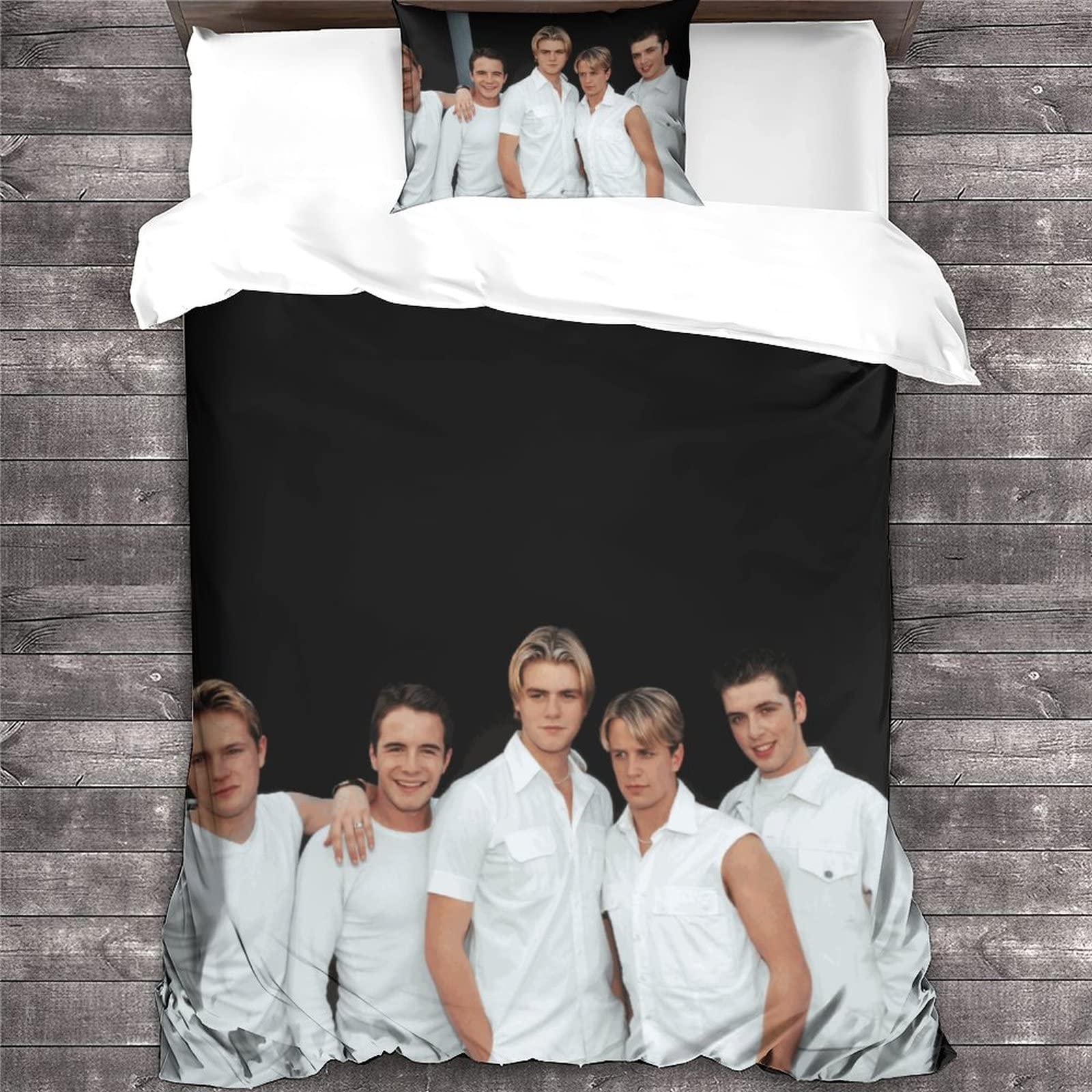 XYueww Westlife Band Duvet Cover 3D Printed Bedding for Kids Boys Girls Teens Bedroom Decor Quilt Cover And Soft Microfiber Zipper And Pillowcase 3 Piece Set Single（135x200cm）