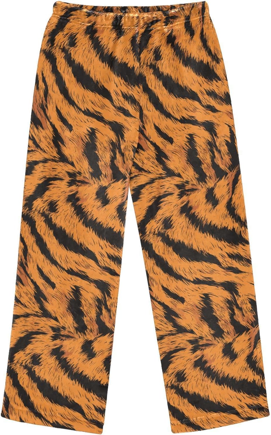 Cute Tiger Stripes Boys Pants for Kids Fleece Bottoms Long Jogger Pants Trousers with Pockets Size 6-14Y