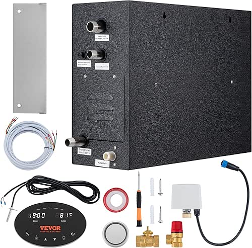 VEVOR Steam Shower Generator, 12 kW, Segmented Heating System with