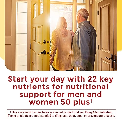 Miniatura 2 de Nature Made Paquete combinado de multivitamínicos de más de 50 para él y ella, multivitamínico para hombres y mujeres con vitamina C, vitamina D3,