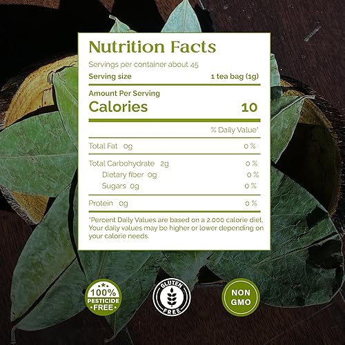 Miniatura 2 de Organic Pharmacist Bolsas de té de guanábana premium, té de hoja de graviola, tés de guanábana, té de hierbas guyabano, tés amargos de guanábana,