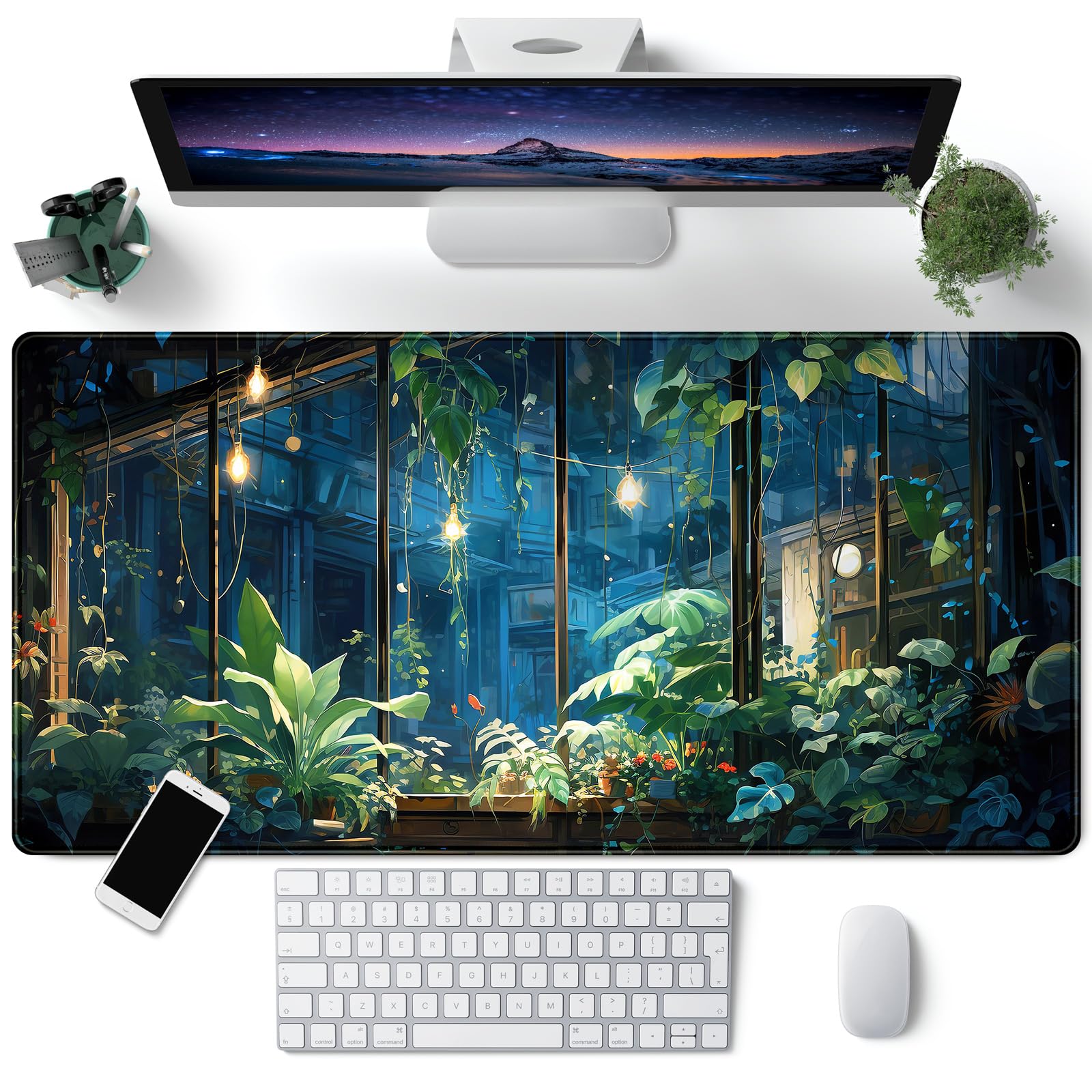 Boho Desk Mat - XXL Mouse Pad Decor -21 Boho Desk Mat - XXL Mouse Pad Decor -21