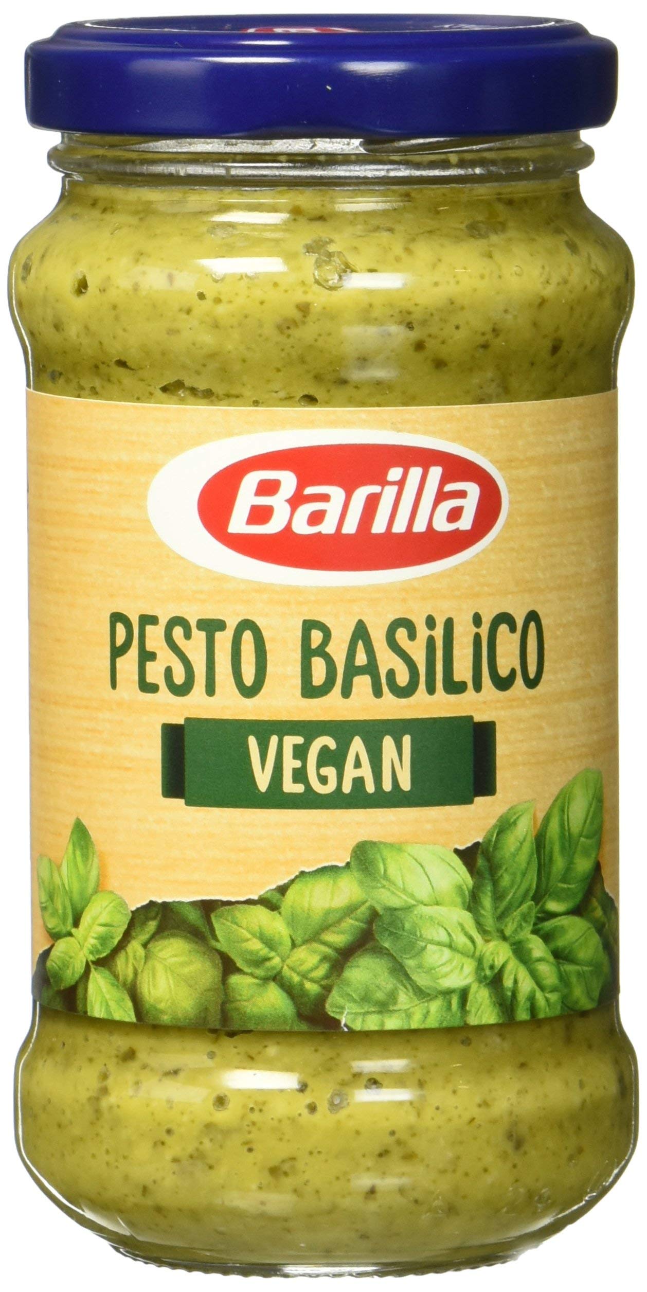 Barilla Pesto Basilico vert végétalien – Pesto Lot de 8 (8 x 195 g)