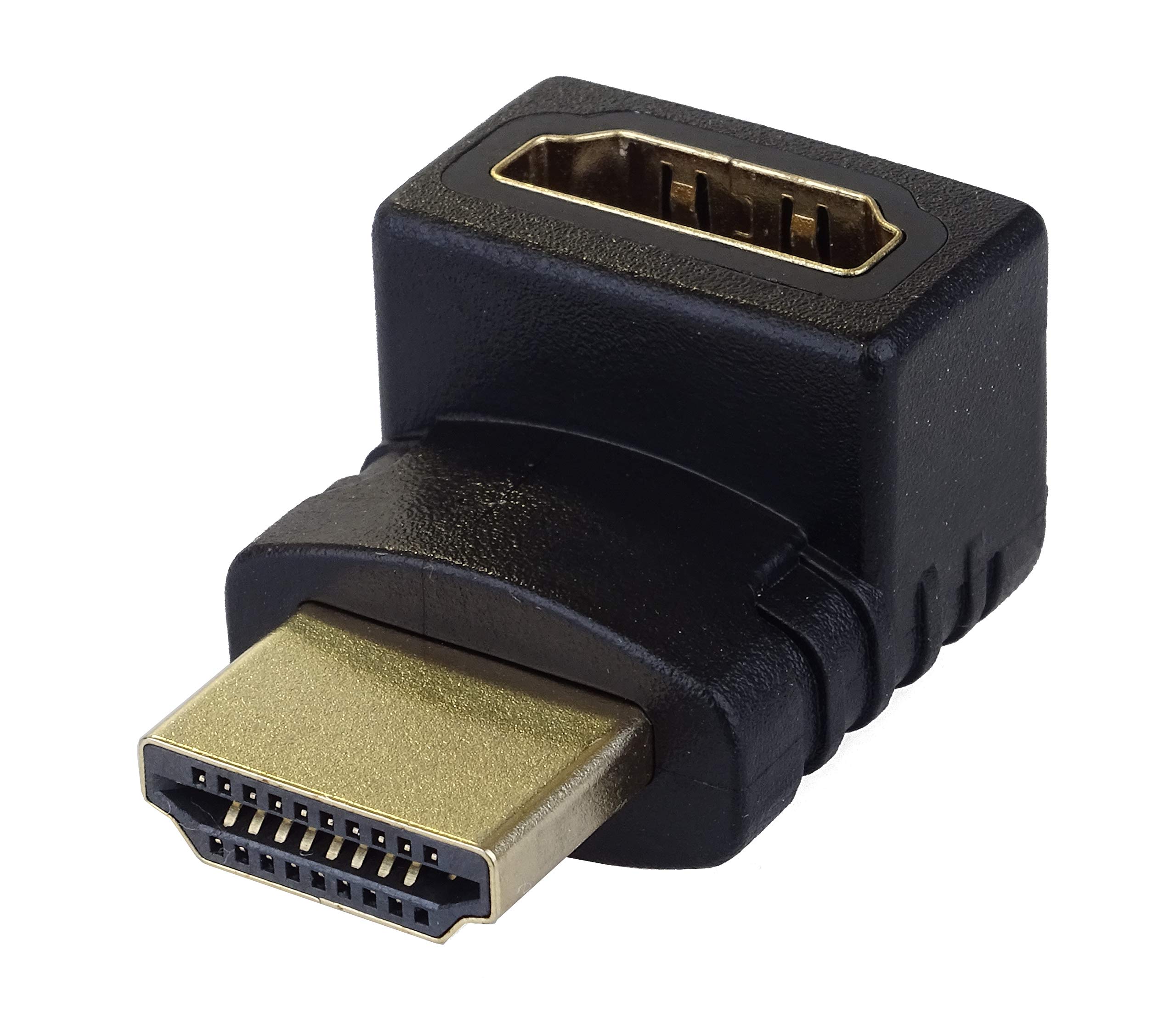 goobay PremiumCord Adapter HDMI Male to Female M/F Bent at Right Angle of 90° - Opposite
