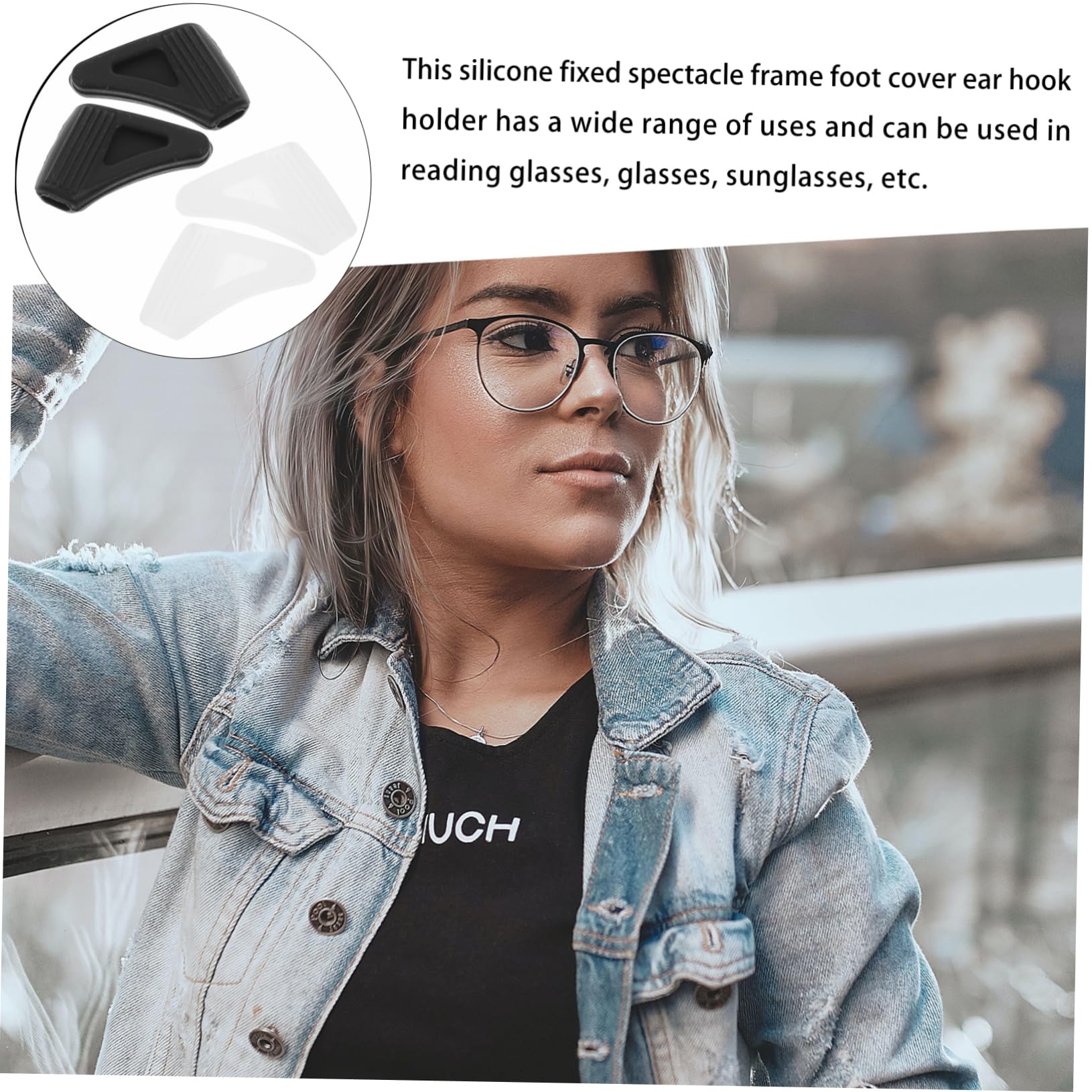 Ipetboom 20 Pairs Silicone Glasses Temples Comfortable Ear Hooks for Glasses Non-Slip Eyeglass Holders