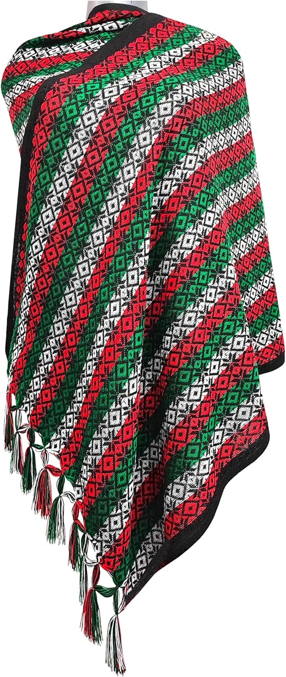 Rebozo estambre artesanal XADANI LULA 190cm hecho en México 15 septiembre accesorio