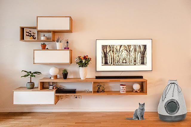Foto 4 de 8 de Un Regalo para un Gato: Cueva para Gatos y Bolsa de Transporte para Gatos, 43x43x64 cm