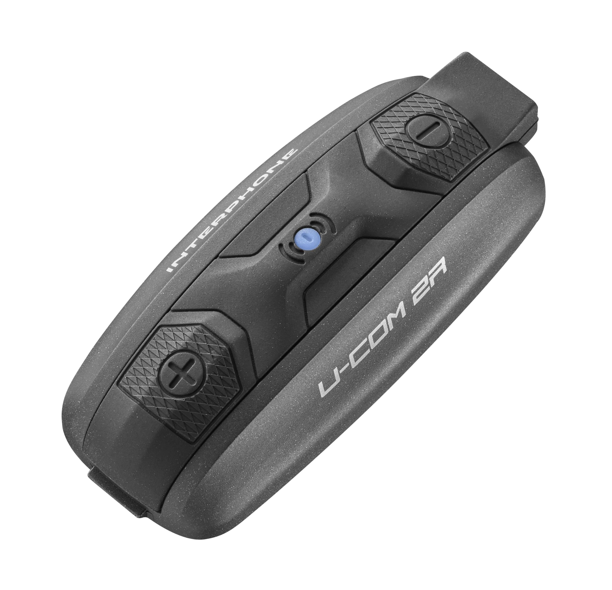 INTERPHONE UCOM2R - Interfono moto singolo con Bluetooth 5.1, ideale per comunicazione a 2 fino a 300m, con audio HD con speaker da 40mm e autonomia di 30h.