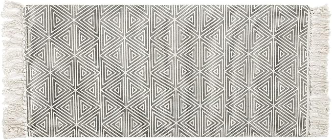 Amazon.com: Cotton Rag Rug with Tassel,SHACOS Fully Reversible Area ...