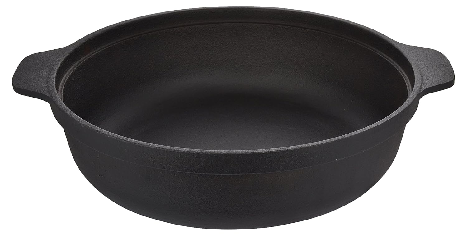 Buy Crisol Cast Iron Nonstick Kadhai, 6.9 Liter, Black Online at Low
