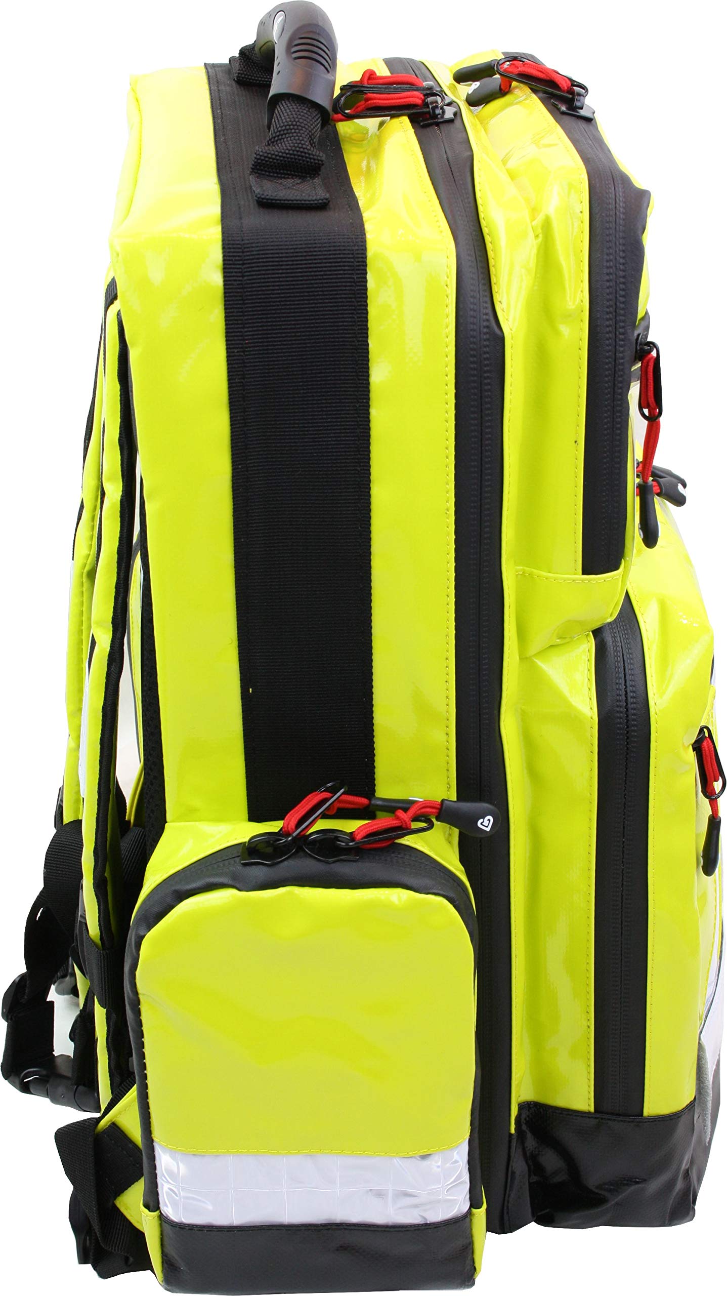 Erste Hilfe Notfallrucksack Waldarbeiten & Industrie mit Powerflarewarnleuchte aus Planenmaterial Waterstop