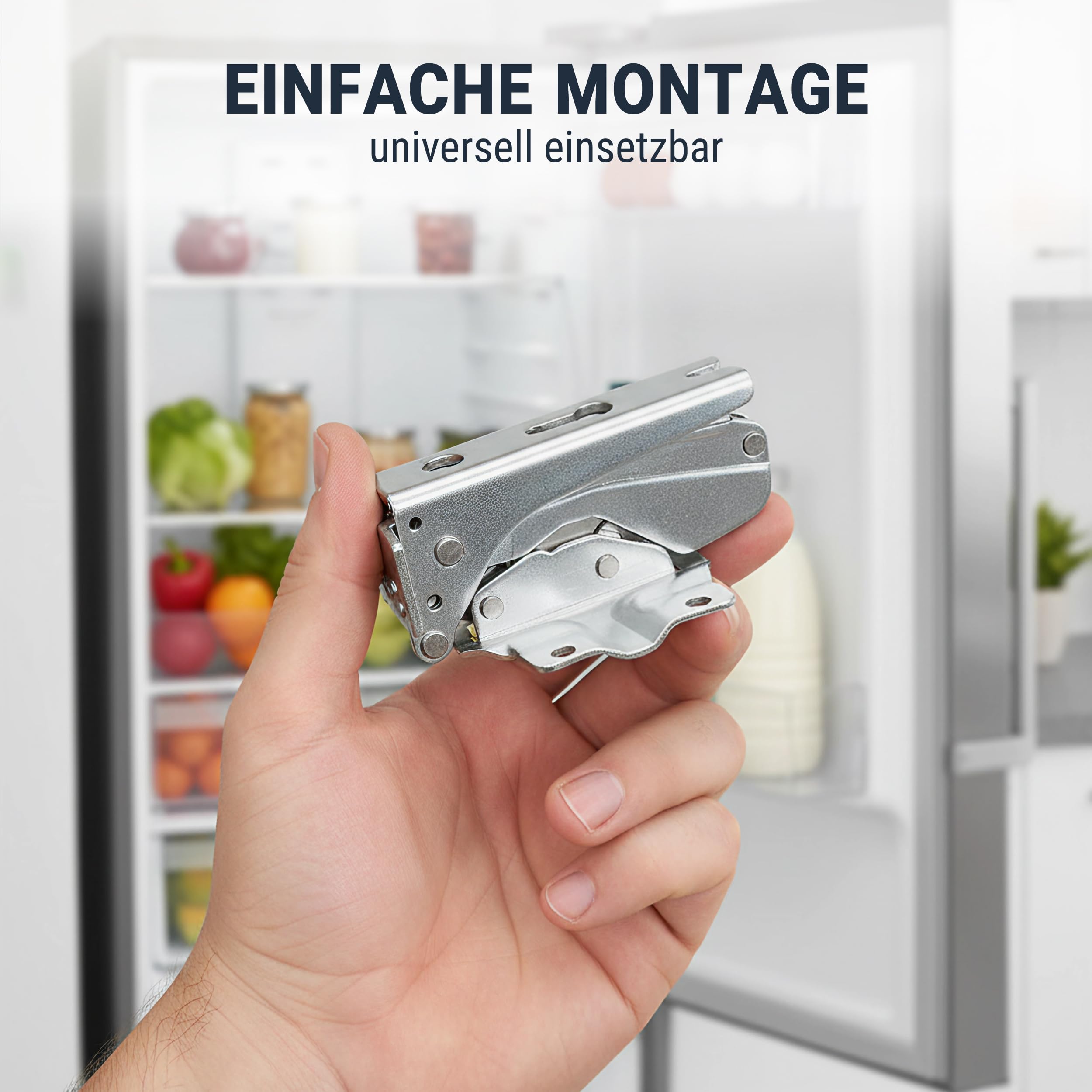 Türscharnier Set kompatibel mit Bosch Siemens 481147 Flachscharnier für Electrolux AEG 4071314258 für Kühlschrank Gefrierschrank für Miele 5546050