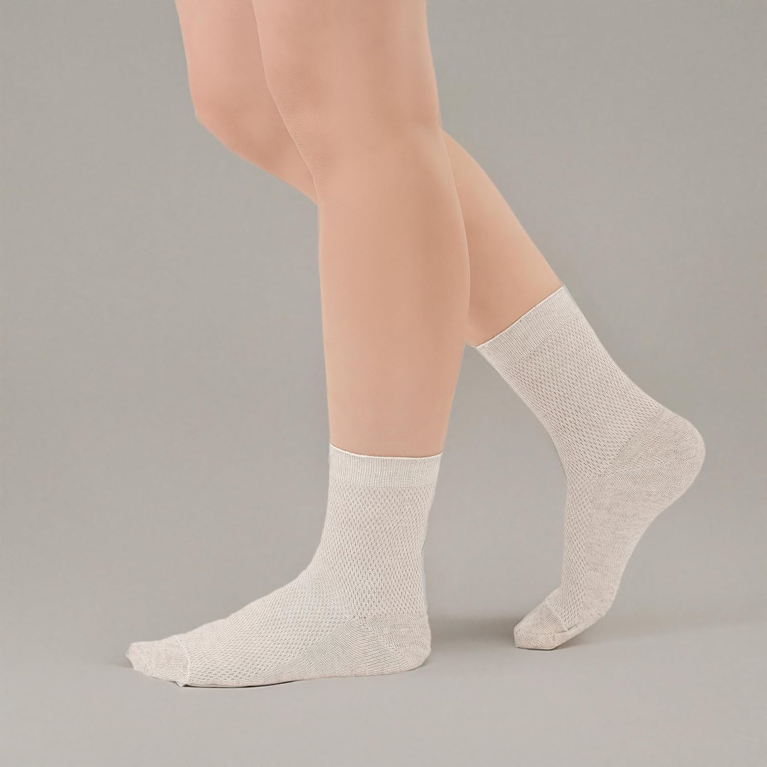 Thin Breathable Organic Linen Socks for Women, Pack of 3 (X-Large) - Image 2