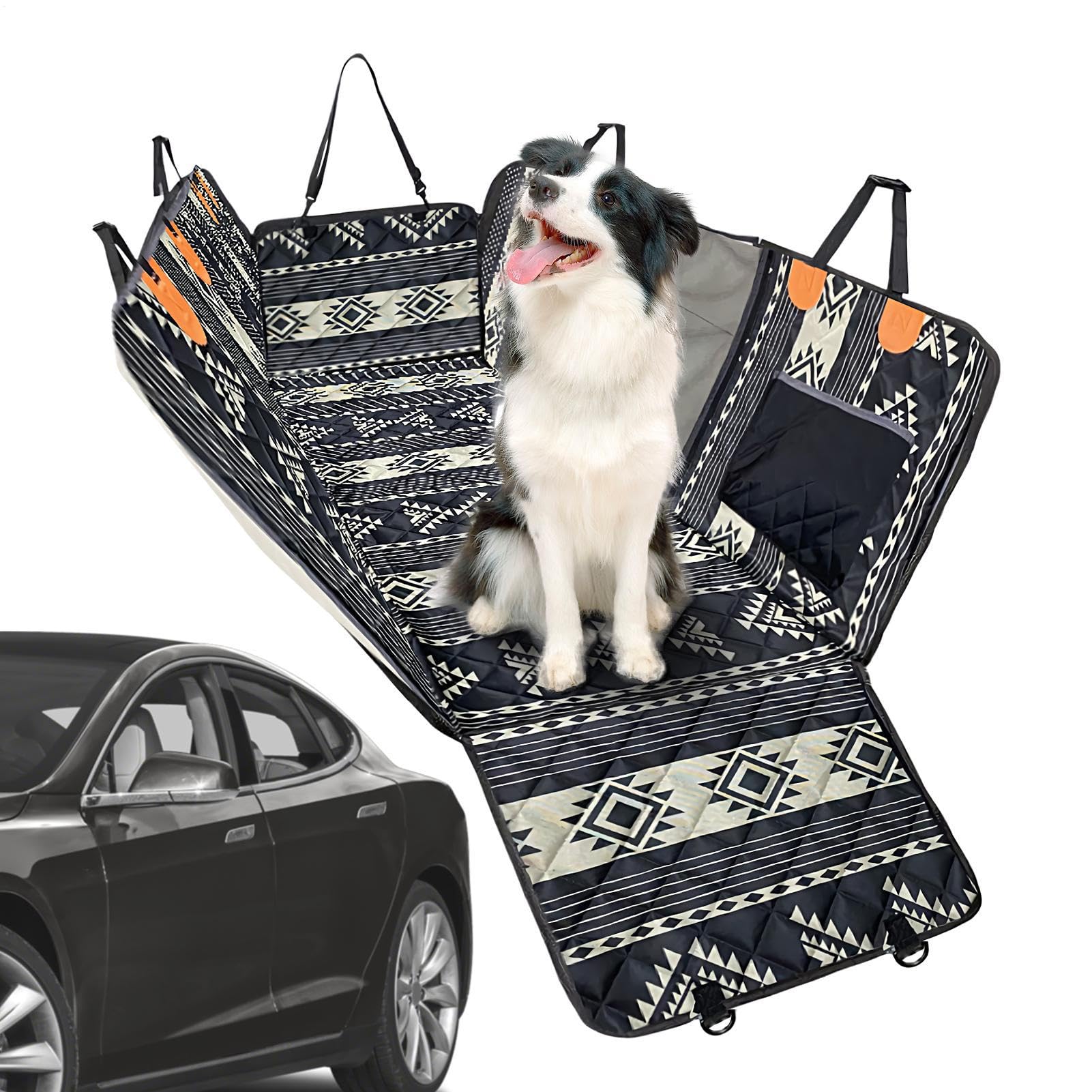 Coprisedile posteriore per cani, protezione impermeabile per gatti, SUV, camion, viaggi, viaggi su strada, spiaggia, barca, all'aperto