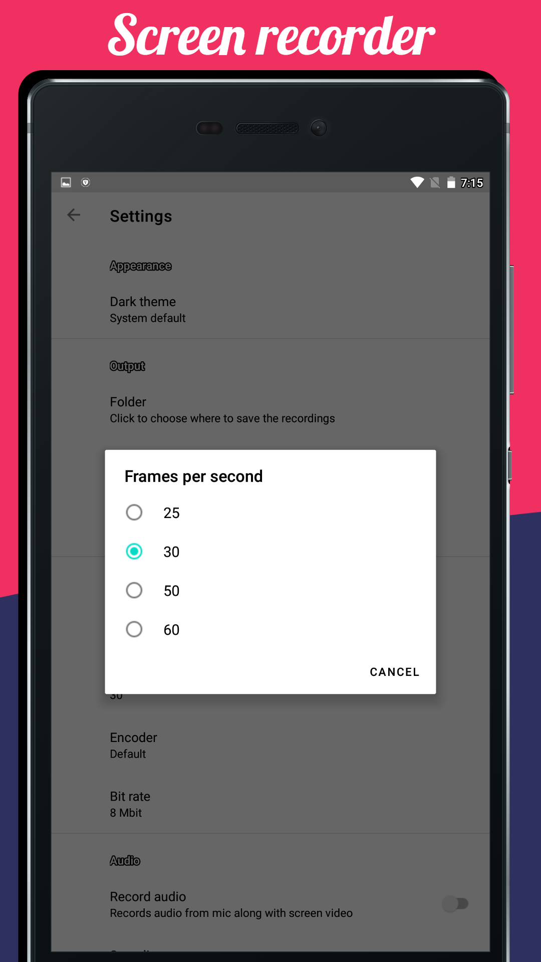 Screen Recorder with audio Screen Record,game recording to record