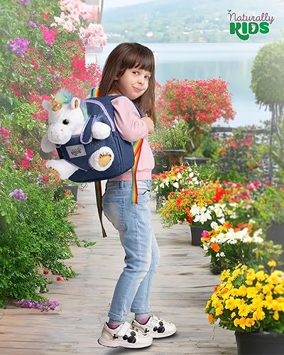 Miniatura 349 de Naturally KIDS - Juguetes de unicornio para niños y niñas de 2 a 3 años, regalos de cumpleaños, mochila de unicornio para niños pequeños 03 Unicornio
