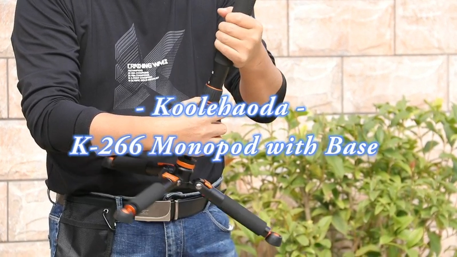 Koolehaoda Monopiede In Fibra Di Carbonio MP286C – 6 Sezioni, Carico 10kg, Altezza 38-158cm, Leggero 360g, Per DSLR E Trekking