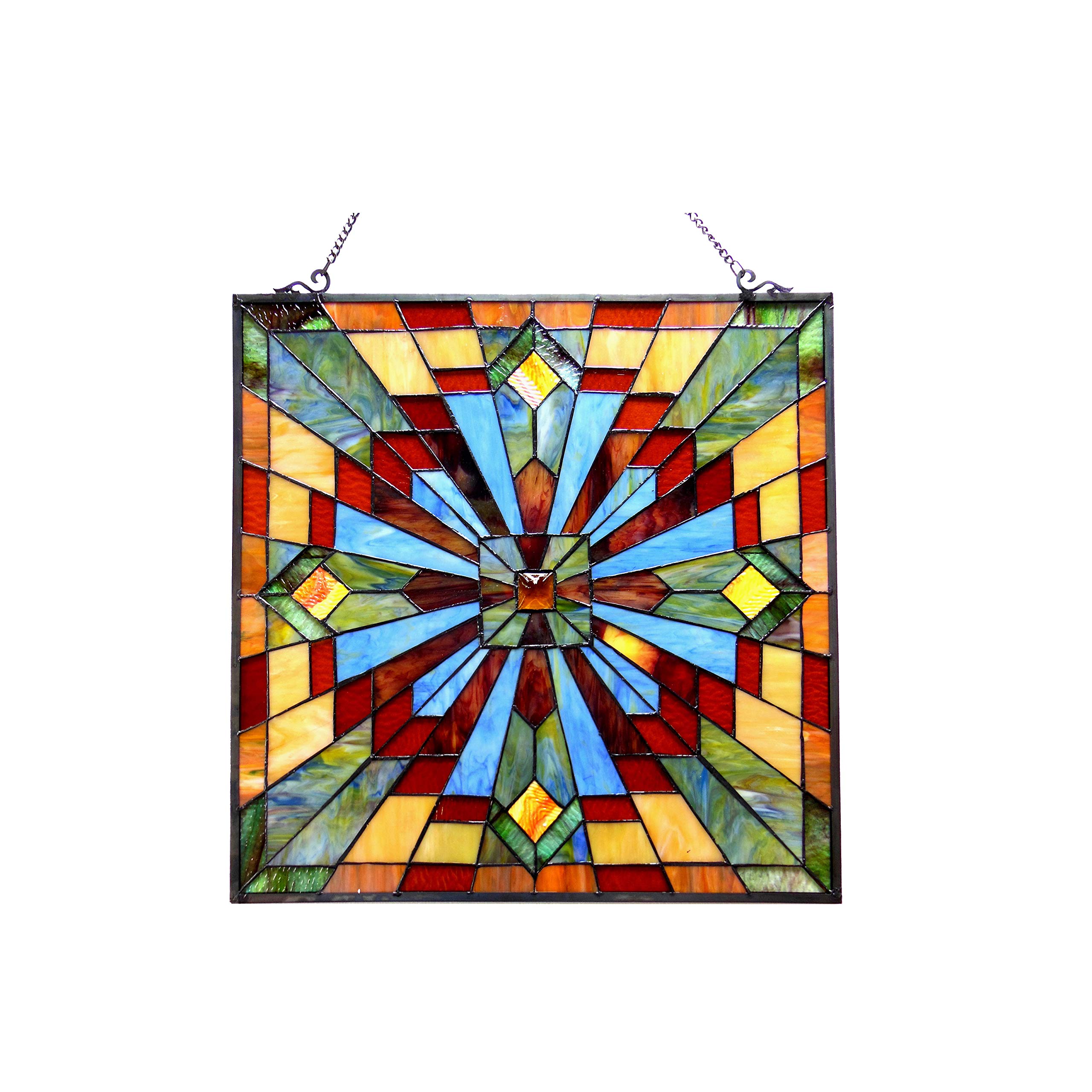 RADIANCE goods Emma Tiffany-Glass Window Panel 24