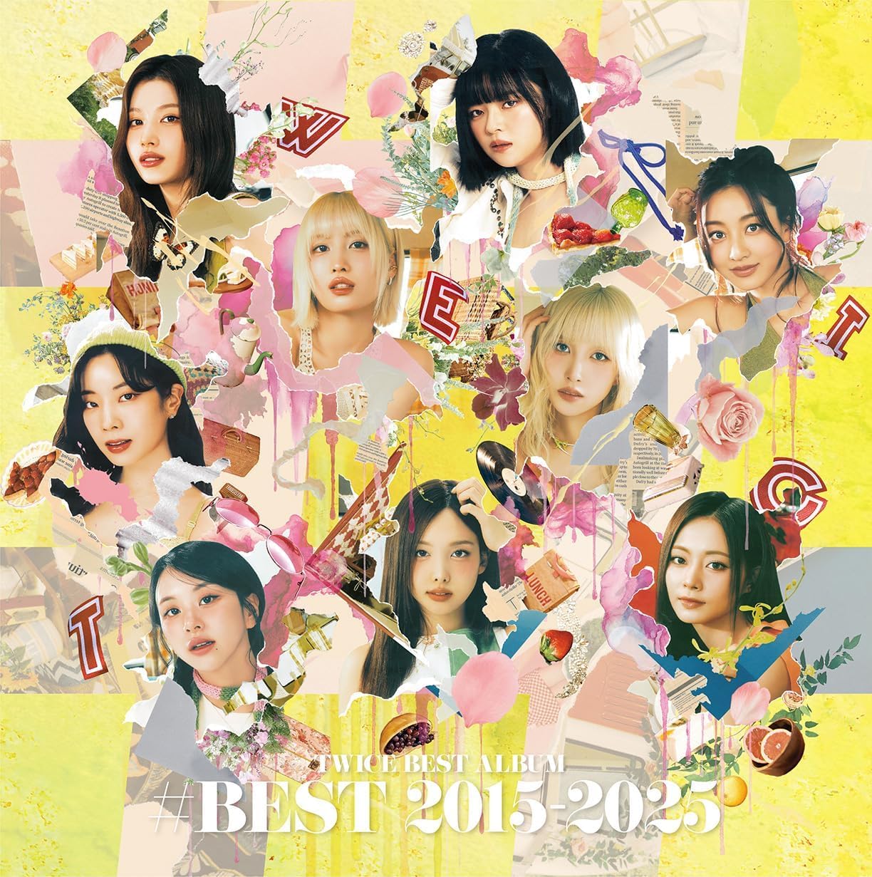 【限定特典あり 初回限定盤】 TWICE BEST ALBUM 「#BEST 2015-2025」 (4枚組)(Blu-ray付) シリアルナンバー封入＋特典：ステッカー付き