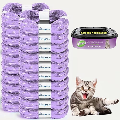 Donpow Paquete de 20 repuestos de arena para gatos, bolsa perfumada compatible con tu cartucho de repuesto de eliminación de arena Genie estándar y