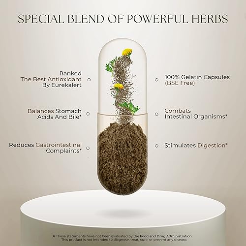 Miniatura 3 de Dr Clark Wormwood Super W Blend 330 mg, 100 cápsulas de gelatina