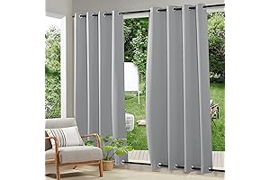 RYB HOME 2 Panels Outdoor Lanai Curtains for Privacy