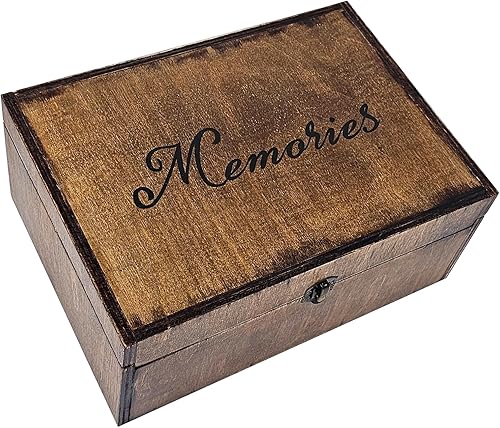 Miniatura 6 de Caja de memoria grande de madera para recuerdos, caja de recuerdos de madera para recuerdos, bodas, caja de recuerdo grabada, caja de almacenamiento
