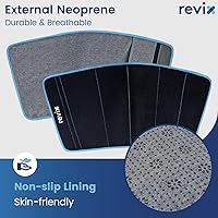 Vista 3 de REVIX Paquete de 2 paquetes de hielo XL para espinilleras reutilizables para alivio de molestias en el codo de pantorrilla, pierna y codo, envoltura
