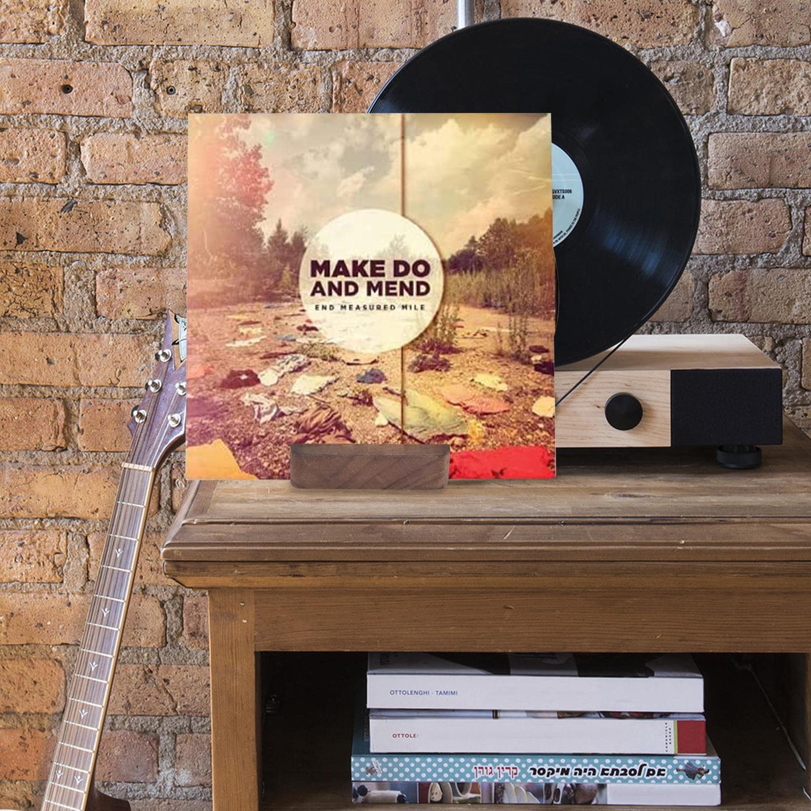 Espositore Per Dischi In Vinile - Supporto In Legno Per Mostrare Copertine Album - Foto 2