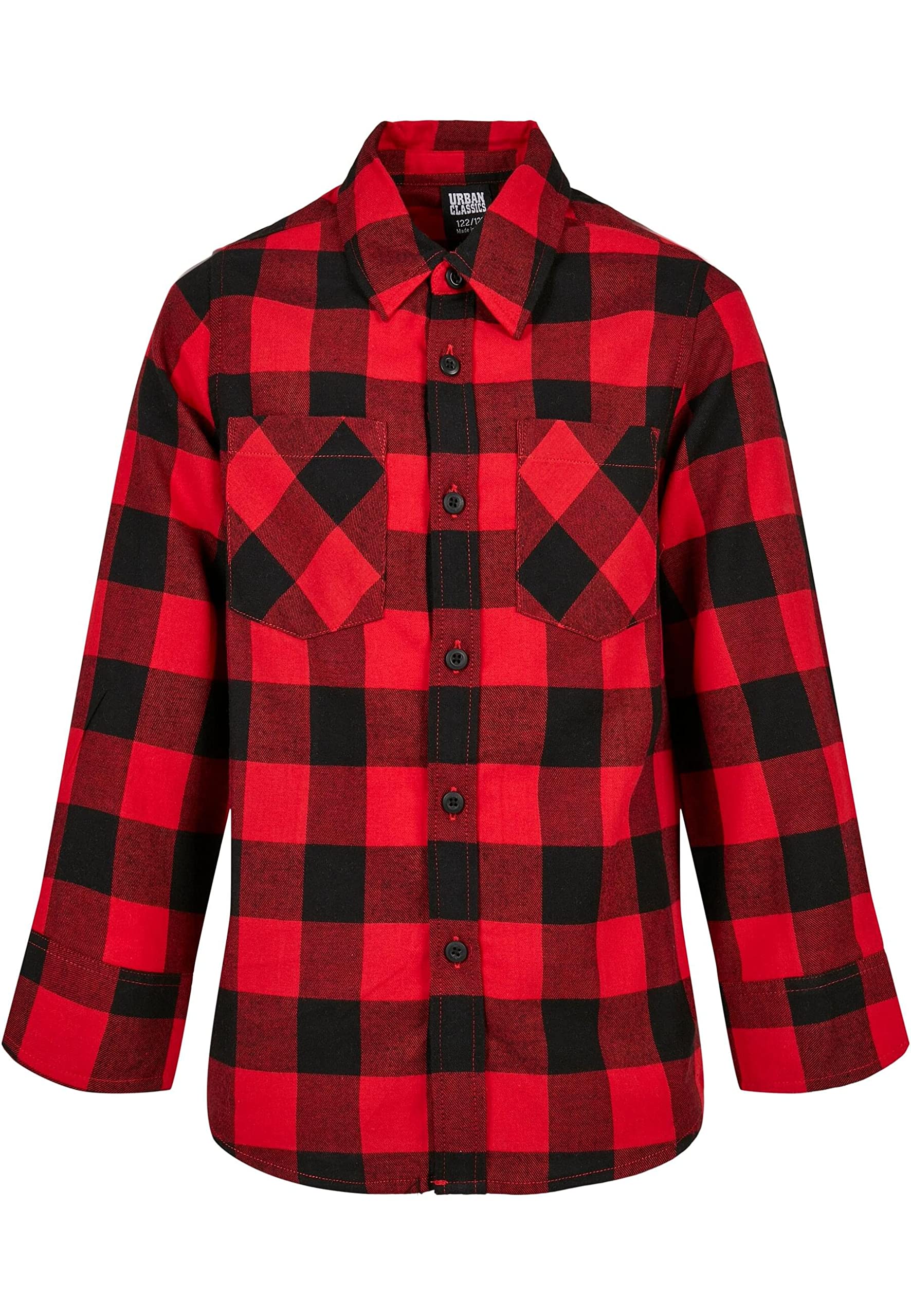 Urban Classics Herren Boys Checked Flanell Shirt
