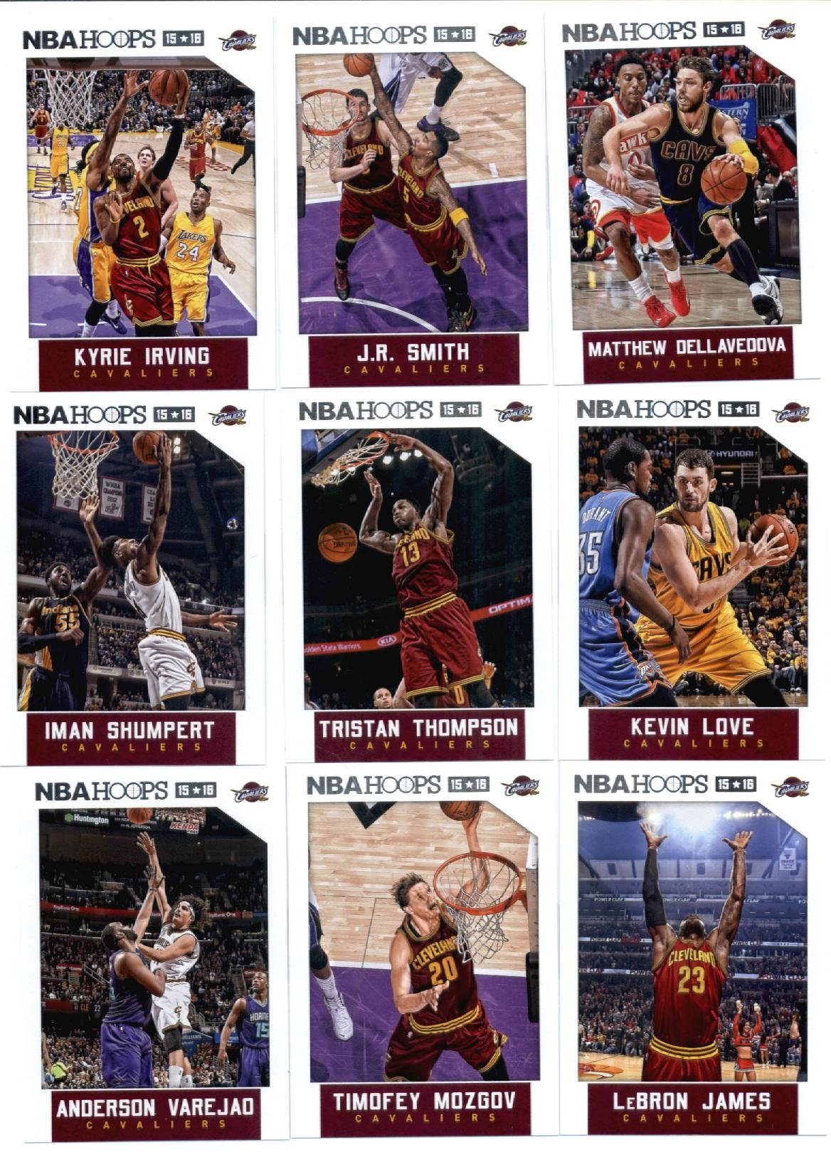 Amazon.com: 2015-16 Panini NBA Hoops Cleveland Cavaliers Veterans 