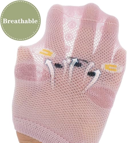 Miniatura 4 de Calcetines antideslizantes para bebés, ligeros, con ojales, de dibujos animados, 5 pares