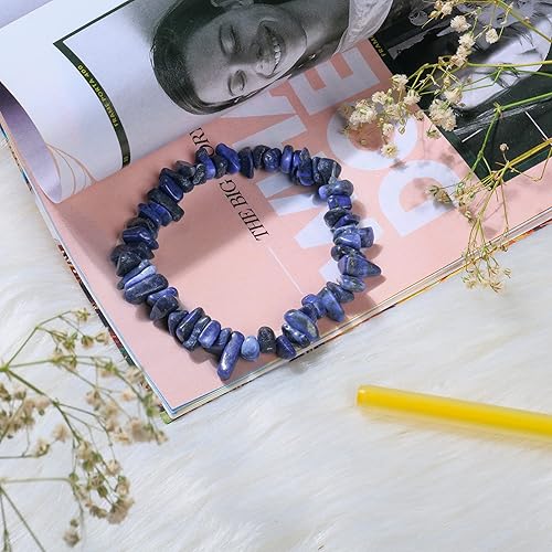 Vista 33 de PYOR Crystal Beads Bracelet Natural Gemstones Chakra Healing Crystals Charm Bracelets Wealth Prosperity Stone Spiritual Gift