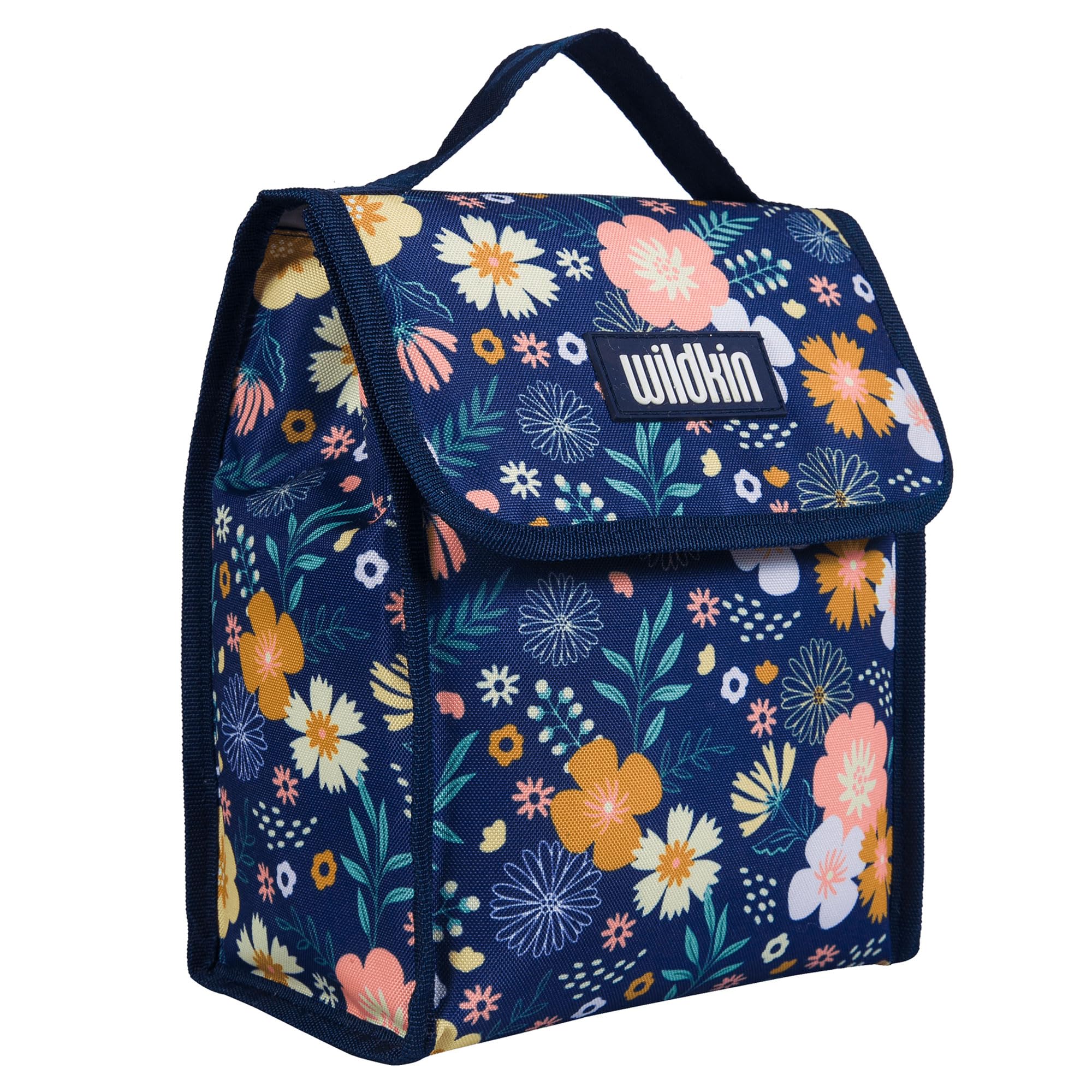 Wildkin Kids Insulated Lunch Bag for Boys & Girls, Reusable Lunch Bag is Perfect for Daycare & Preschool, Ideal Size for Packing Hot or Cold Snacks for School & Travel Lunch Bags (Wildflower Bloom)