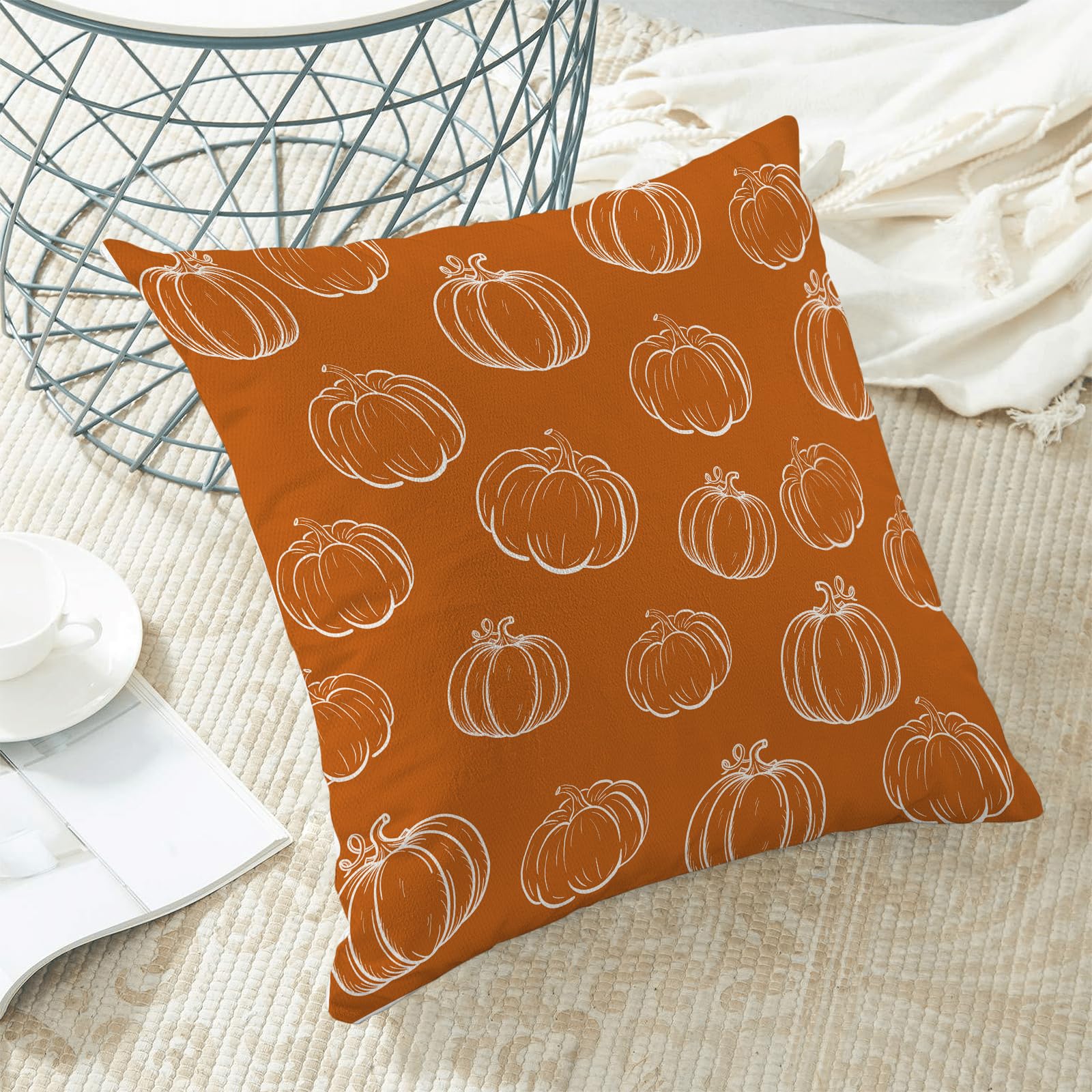 Jartinle Set di 2 federe decorative per cuscini da esterni, motivo